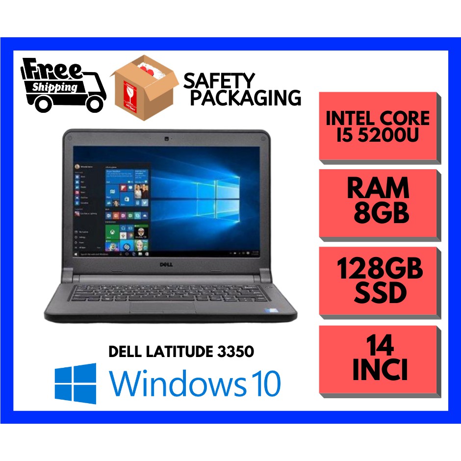 Dell Latitude 3350 Laptop 5th Gen / 8GB/ 128GB SSD | Shopee Malaysia
