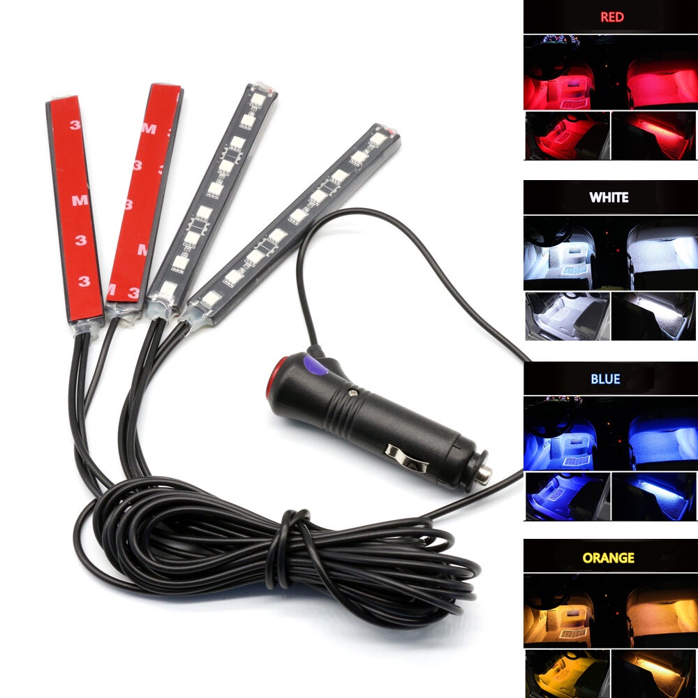 Car Interior Footwell LED Strip Lights 9RGB super bright Atmosphere Light Axia Aruz Myvi Bezza Alza Kancil X50 X70 Wira Waja Iswara Saga Persona Iriz Exora Perdana Viva Ativa Honda Toyota Nissan car a