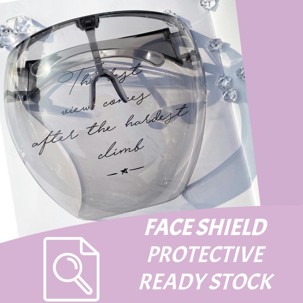 (full face shield ) face shield full face Sheild with glasses eyeglass