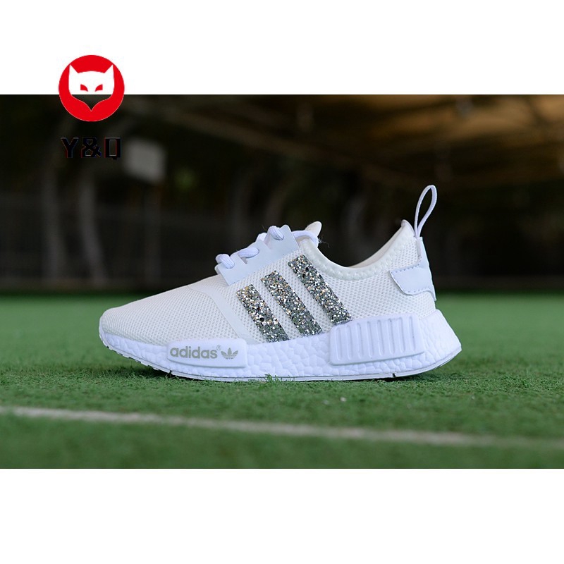 girls white adidas sneakers