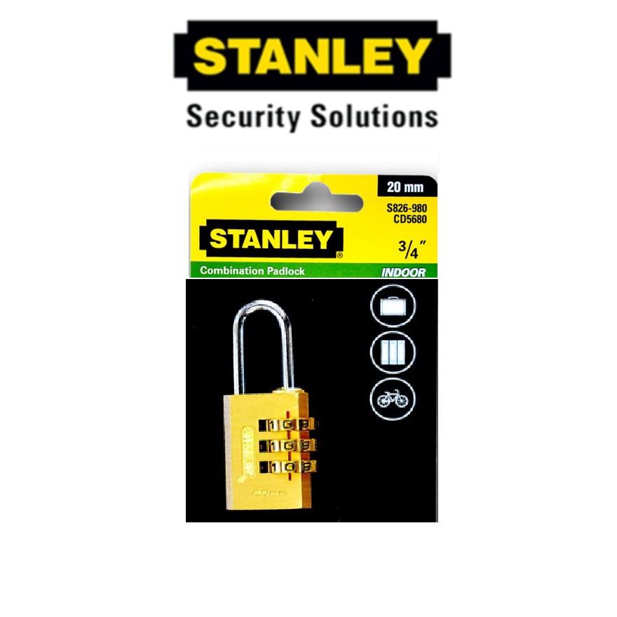 stanley combination padlock