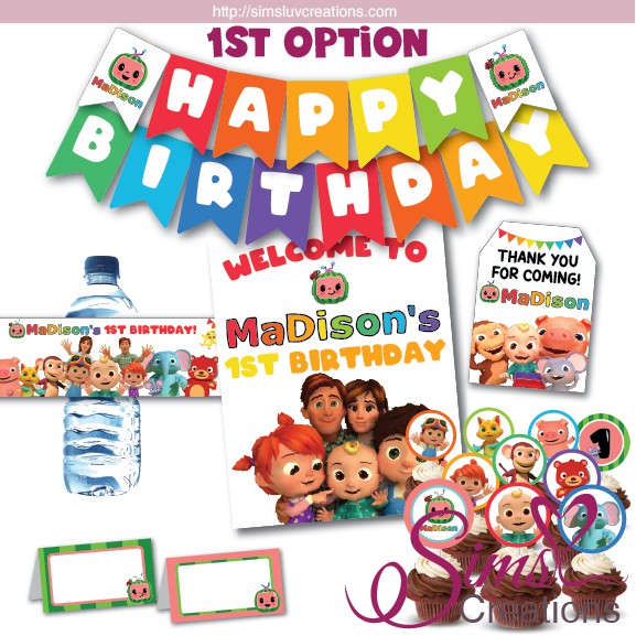 Cocomelon Birthday Party Decoration Kit Party Package Shopee Malaysia