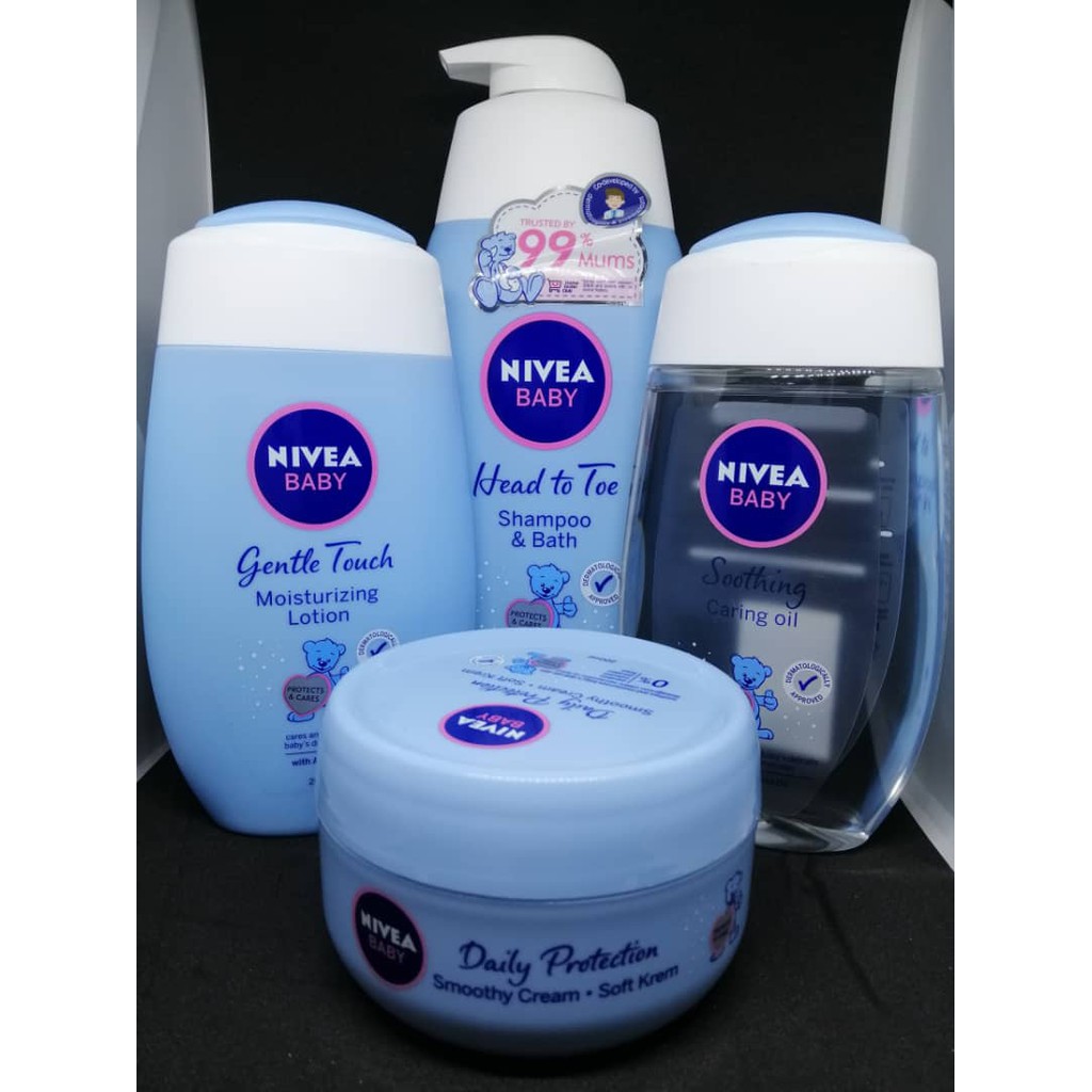 NIVEA Baby Lotion / Head To Toe Shampoo & Bath / Smoothy Cream / Caring