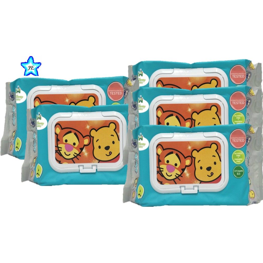 Disney Cuties Pack Wet Wipes 5x80's 