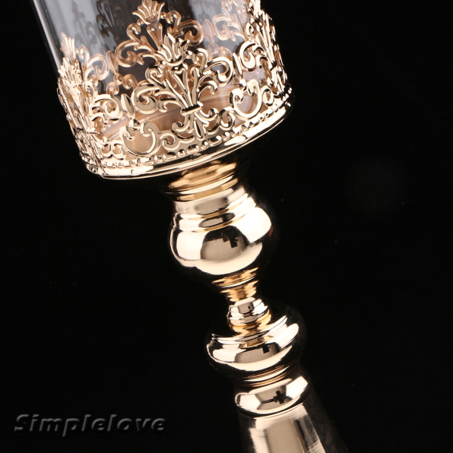 gold pedestal candle holder