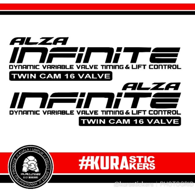 Sticker Kereta Alza Sticker Kereta Alza Infinite 2pcs Size 17 5 Inchi X 4 Sticker Kereta Satria Neo X Sticker Got Neo Sourirealendroits