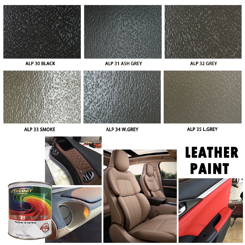 Vircoat Aikka Leather Paint Automotive For Dashboard Car Seat Door Panel 1 Ltr Ee Malaysia - How To Paint Black Leather Car Seat