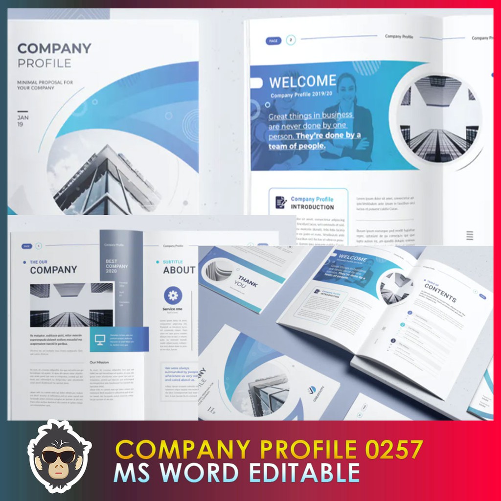 Microsoft Word Editable Company Profile | Shopee Malaysia