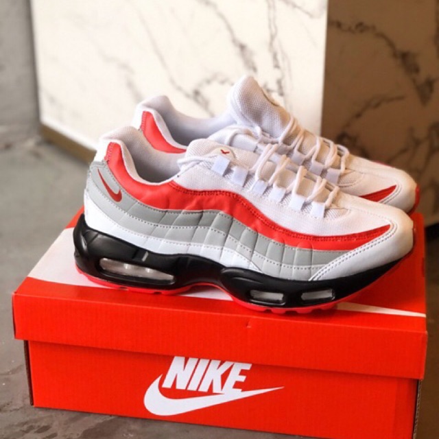 Nike Airmax 95 Black White Red 36 40 Shopee Malaysia