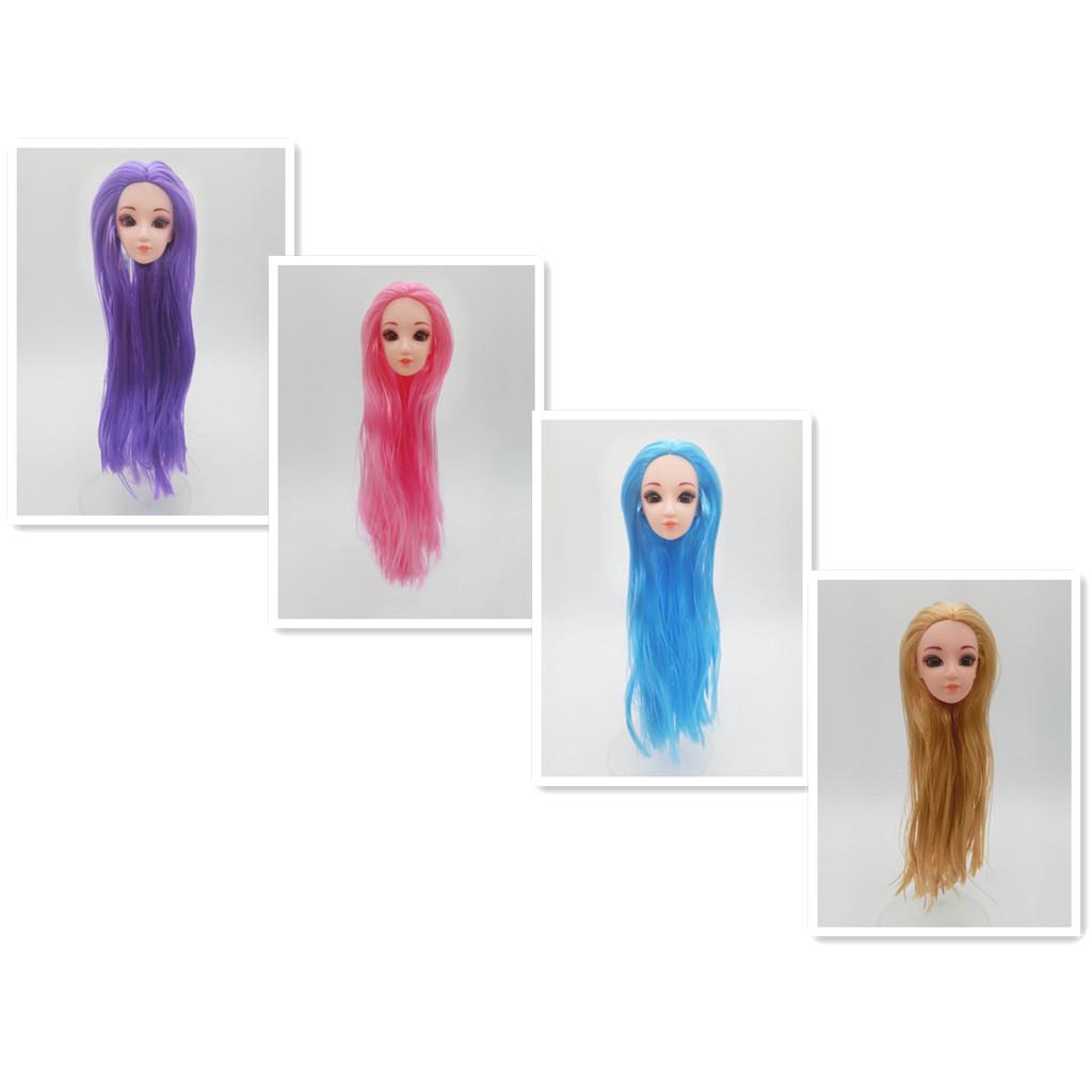 1:6 Doll Extremely Long Golden Hair DIY Accessories For 11.5" Dollhouse & Body 