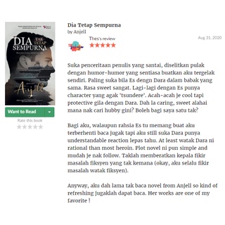 Karyaseni Novel Terbaru: Dia Tetap Sempurna : Anjell - Softcover ...