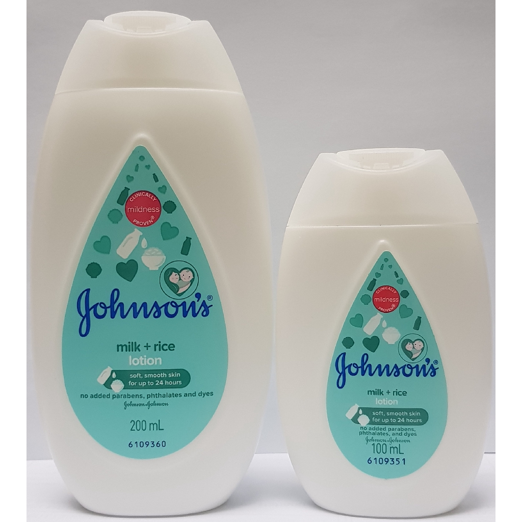 johnson baby lotion milk and rice