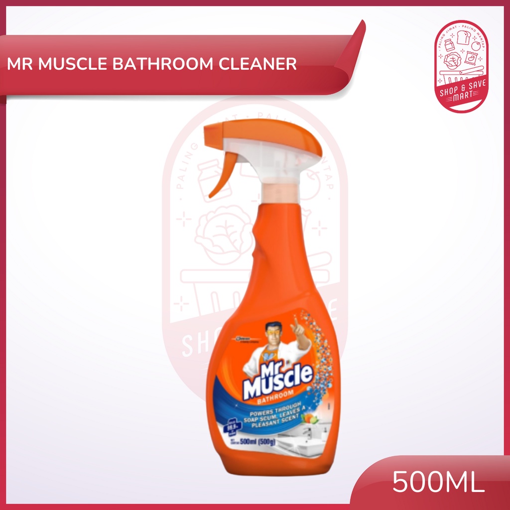 Mr Muscle 5 in 1 Bathroom Cleaner Spray Powerful Clean & No Harsh