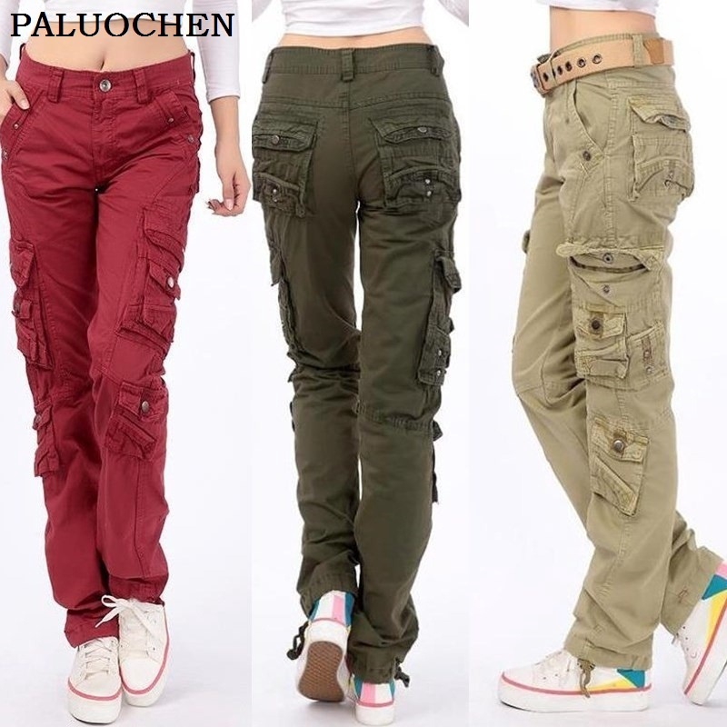ladies cargo pants with pockets
