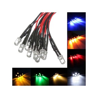 1PC 5mm LED 12V Pre-wired 200mm