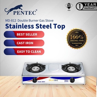 Borong Dapur Gas Murah Stainless Steel Makan Masak Rumah Gas Stove 2 Tungku Butterfly Milux Khind Pensonic Elba Shopee Malaysia