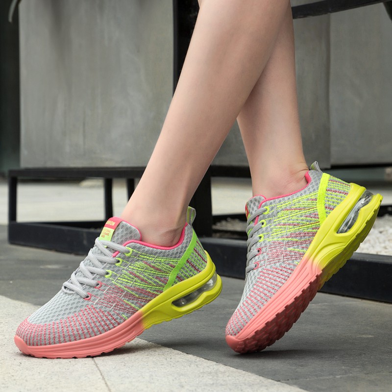 women casual shoes mesh cushioned outdoor sneakers