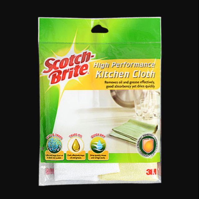 3m scotch brite kitchen cloth 2 s high performance clean shopee malaysia french dish towel