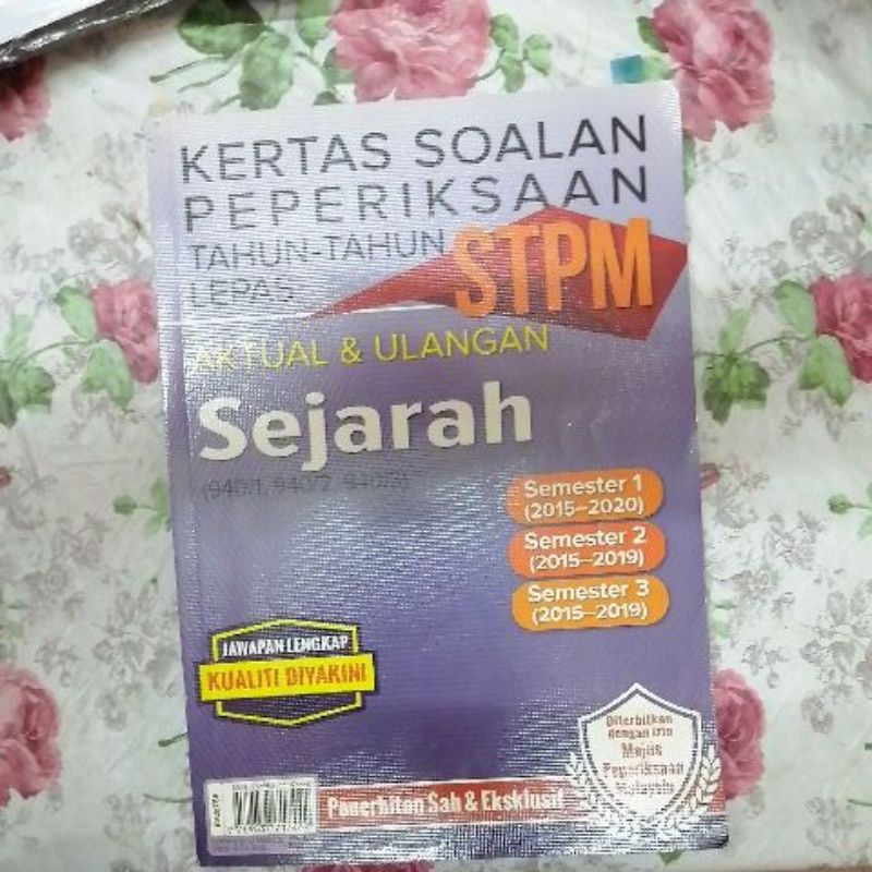 STPM sem 1,2,3 past year questions books | Shopee Malaysia
