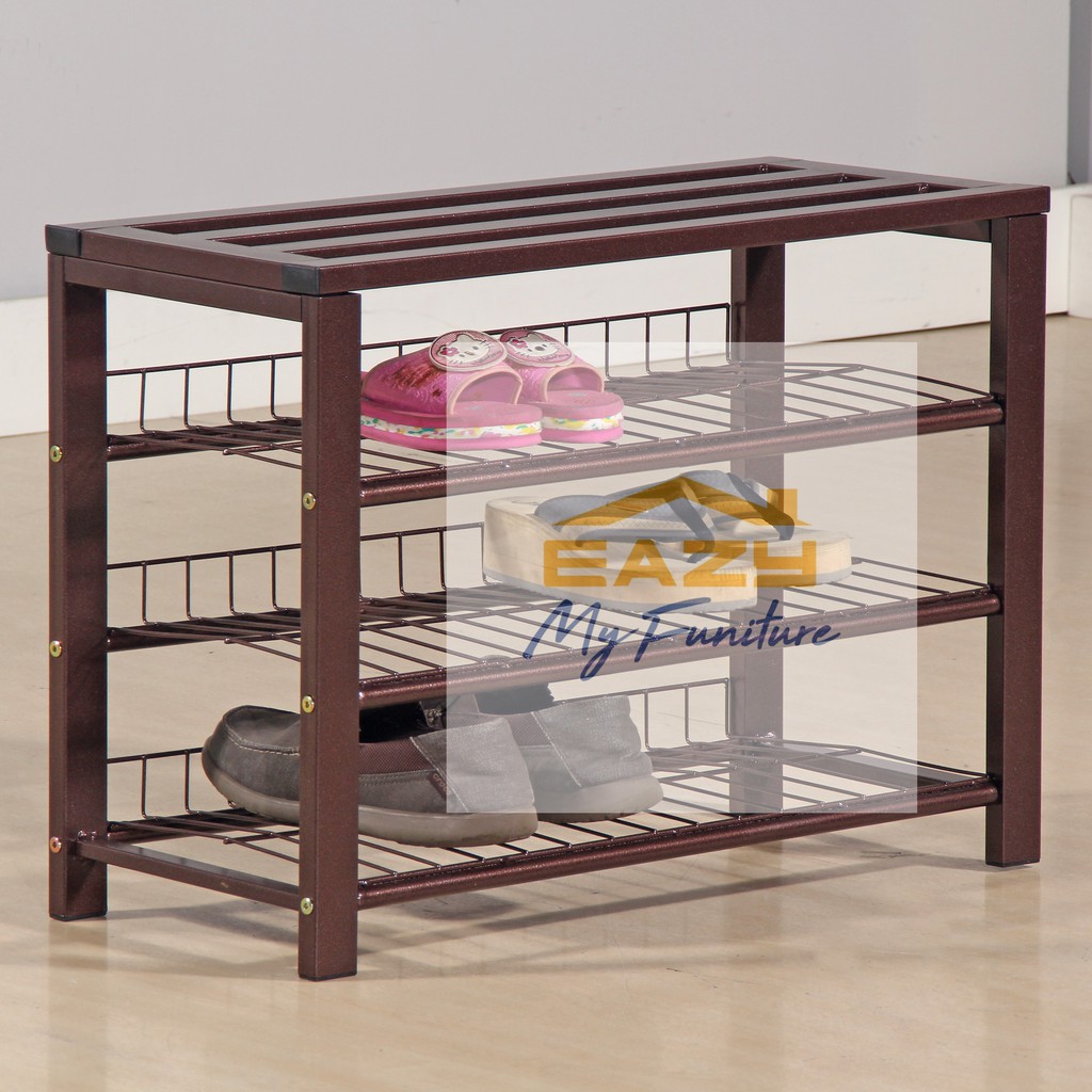 Ready Stock 3 Tier Metal Shoe Rack Shopee Malaysia