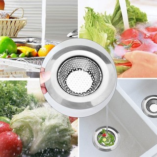 1pcs Kitchen Sink Strainer Anti Clogging Stainless Steel