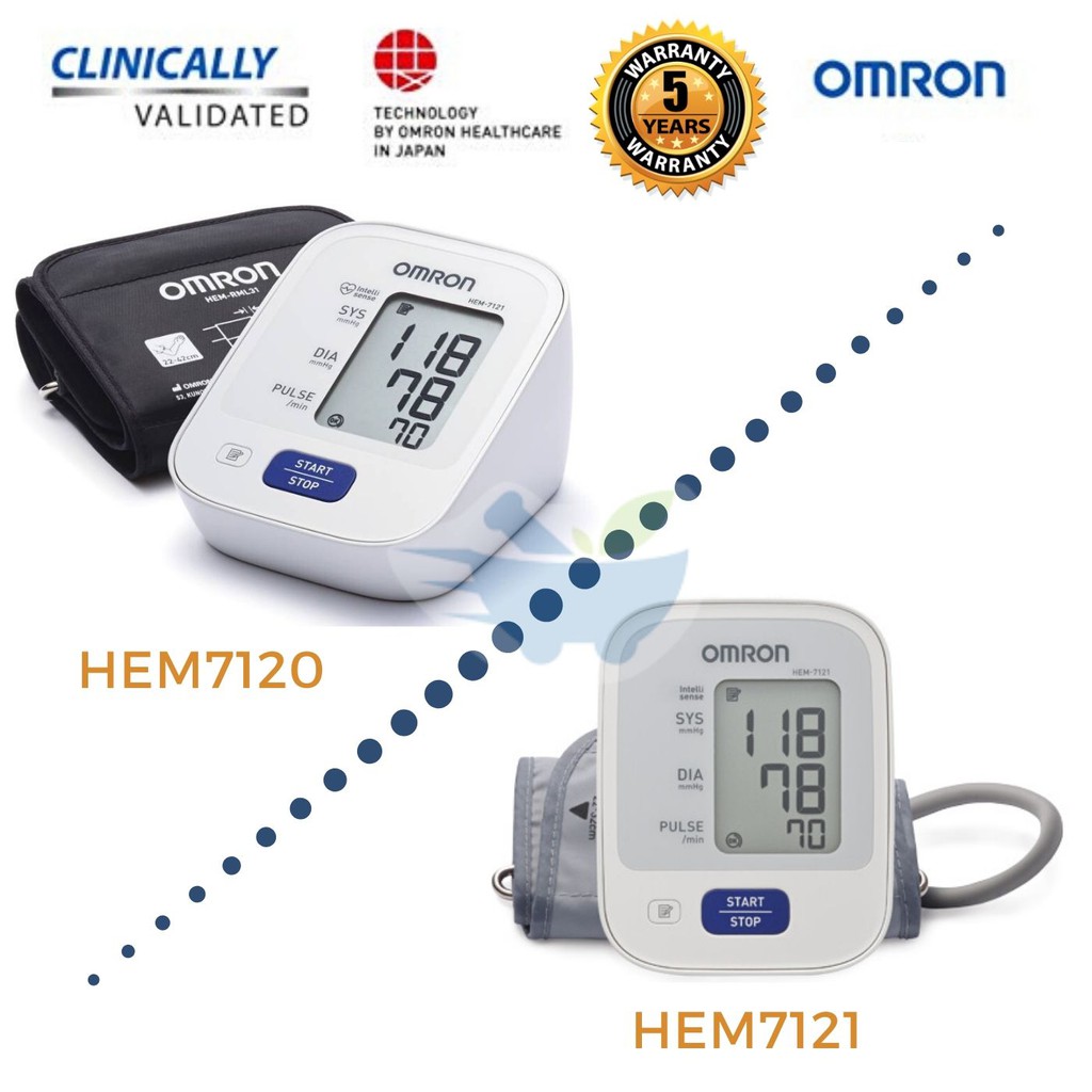 Blood Pressure Monitor Machine For Home Hem7121 Omron