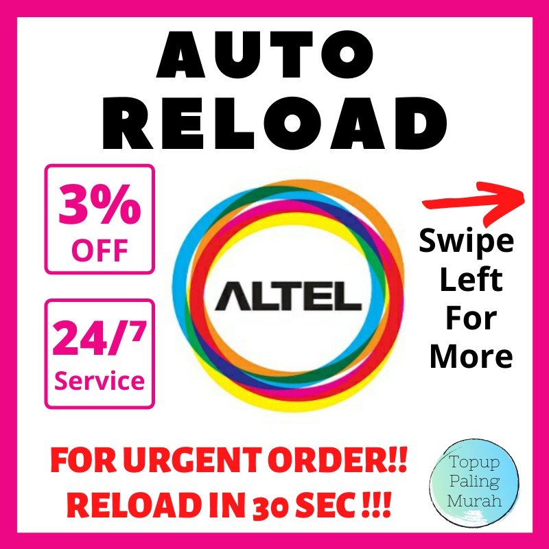 Buy Automatic Altel Reload Prepaid Auto Topup Rm10 Rm15 Rm20 Rm25 Rm30 Rm35 Rm40 Rm45 Rm50 Rm55 Rm60 Rm65 Rm70 Rm100 Seetracker Malaysia