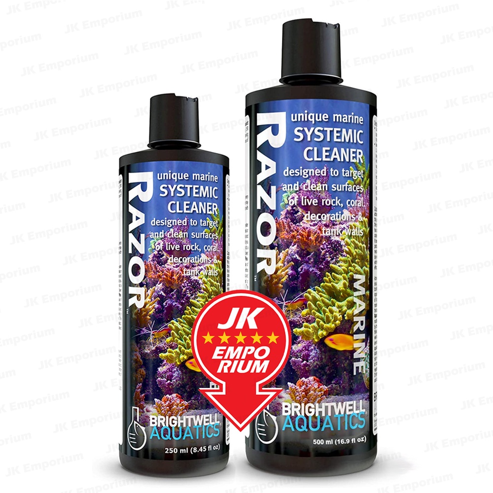 Brightwell Aquatics Razor Marine Systemic Aquarium Cleaner Ubat Bersih