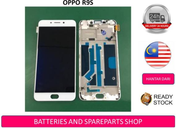 Bss Oppo R9s Lcd Touch Screen Digitizer Frame Sparepart Repairs Shopee Malaysia