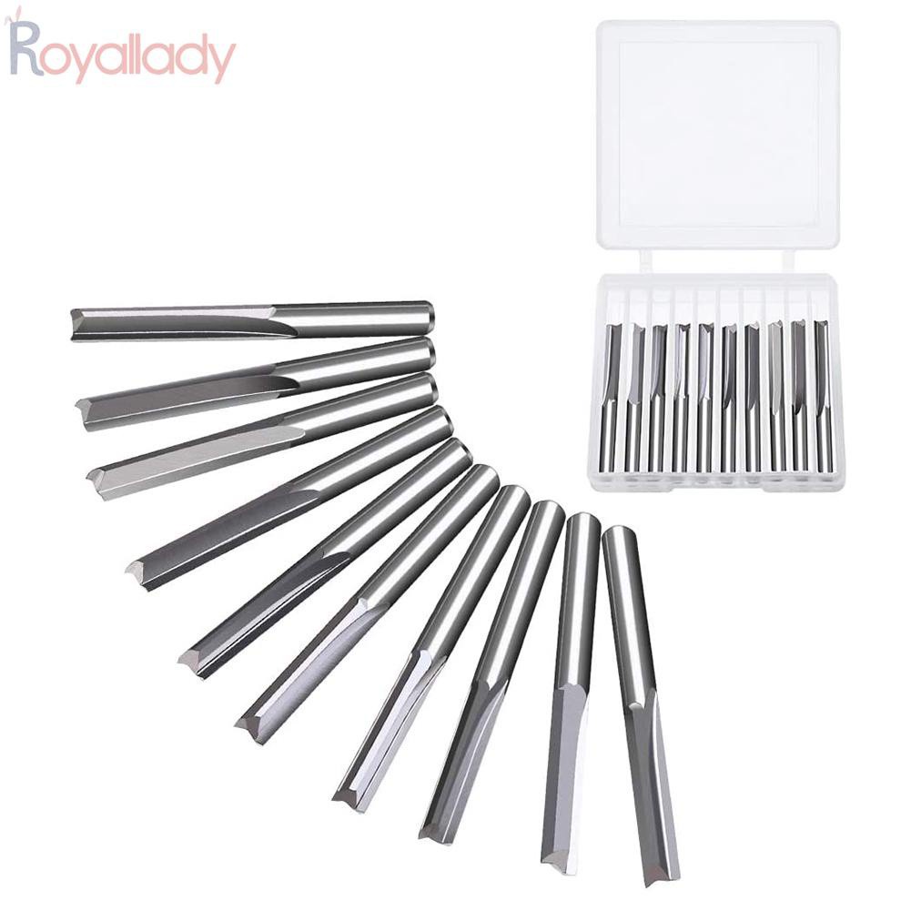 Build Heavy CNC Router Bits 2 Flute rotary tool 10pcs 3.175mm Hardware Workshop - Image 3
