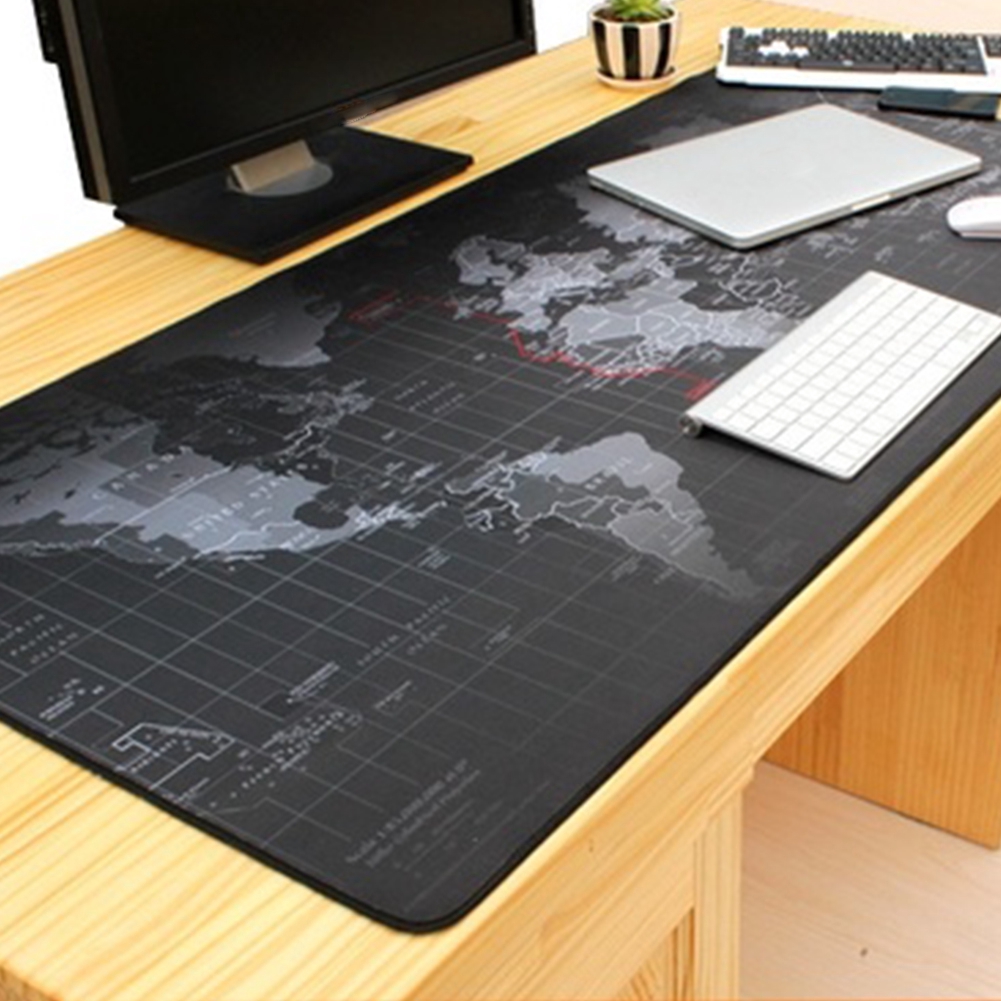 World Map Mouse Pad Mice Mat Computer Pc Laptop Anti Slip Table 90