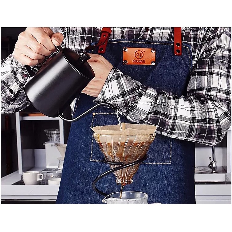 Stainless Steel pour over goose neck Drip Coffee kettle, Stainless