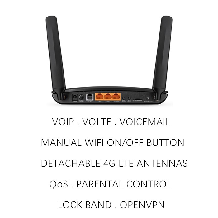 Tp Link Tl Mr6500v N300 4g Lte Telephony Wireless Wifi Modem Router Support Lock Band Call Openvpn Qos Shopee Malaysia