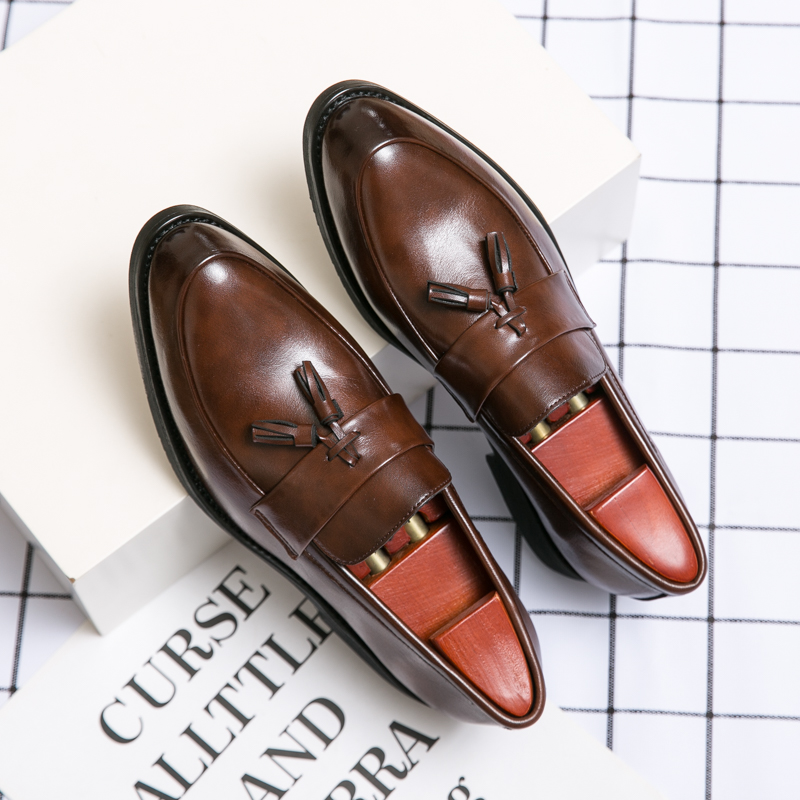 Luxury Men's Formal Tassel Loafer Shoes Classic Good Quality Breathable Italian Driving Handsome