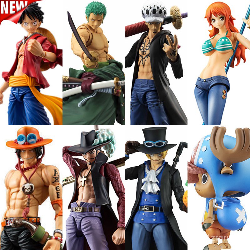 Megahouse Variable Action Heroes One Piece Luffy Ace Zoro Sabo Law Nami Dracule Mihawk Pvc Action Figure Collectible Mod Shopee Malaysia