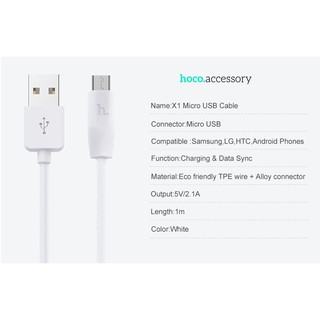 Image result for Hoco X1 Android Cable - White