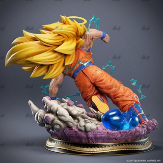 Dragon Ball Ssj3 Goku 3D STL File for PLA ABS Filament and Resin 3D ...