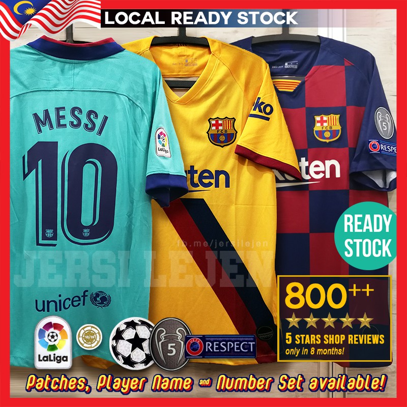 jersey barcelona 2019 home away third