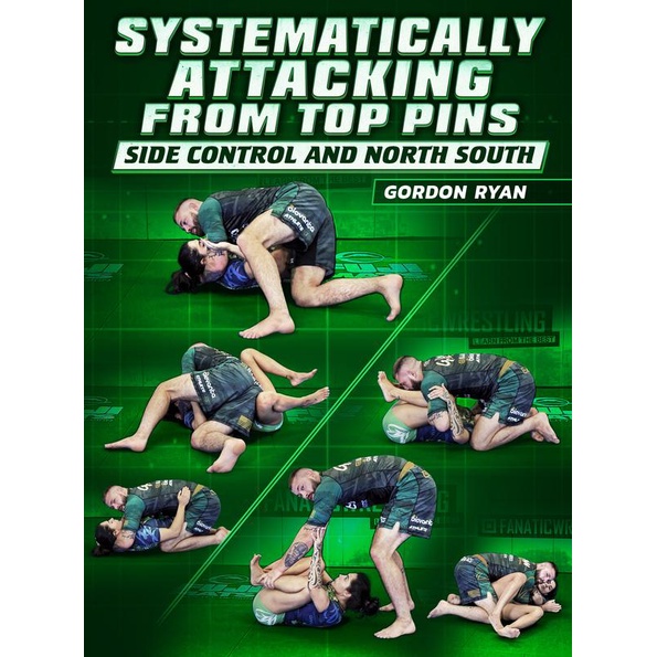 Systematically attacking From Top Pins : Side Control & North South by Gordon Ryan Vol1-Vol8 (Total 8 hours of video)BJJ