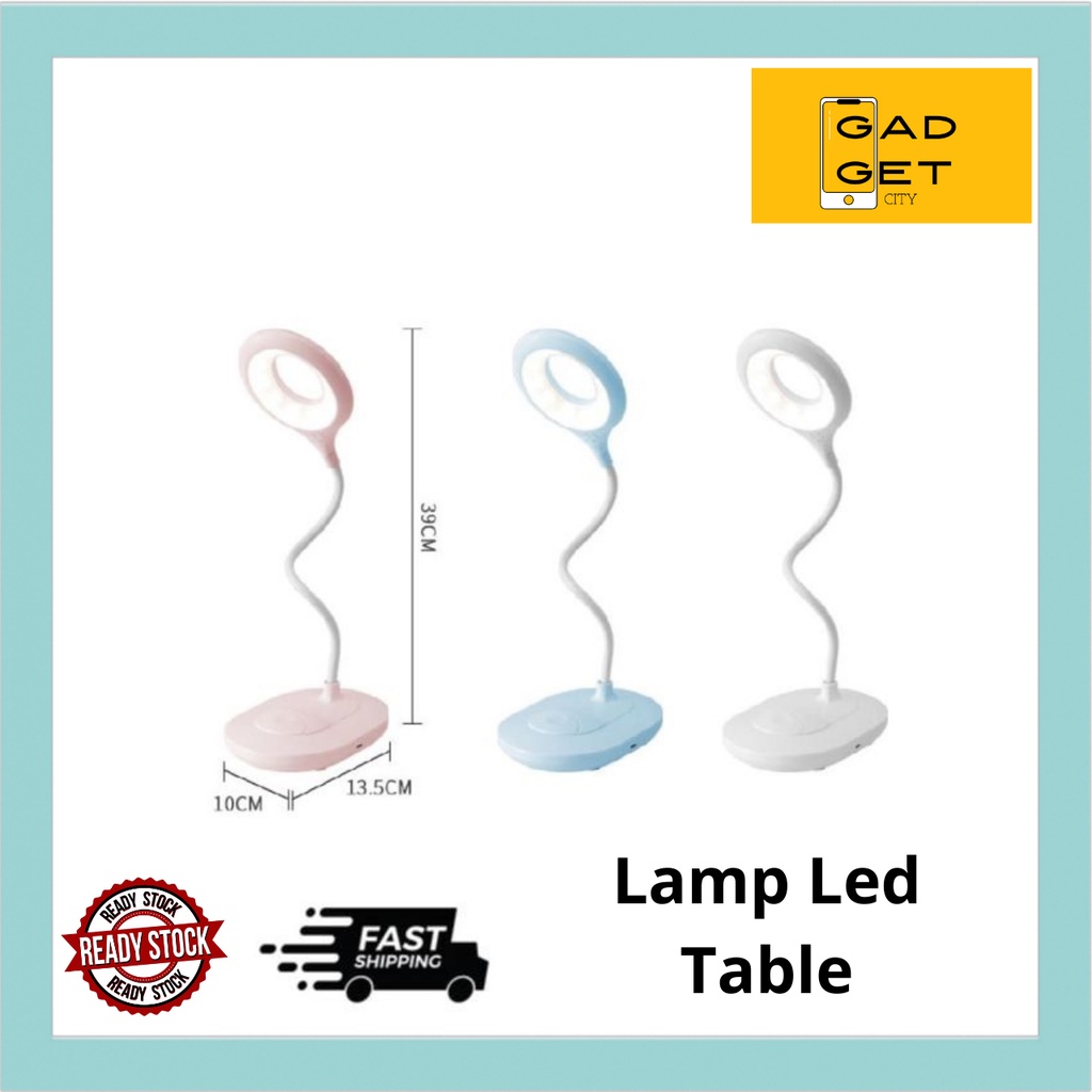 [Ready Stock] Table LED Foldable Rechargeable USB Light Table Lamp ...