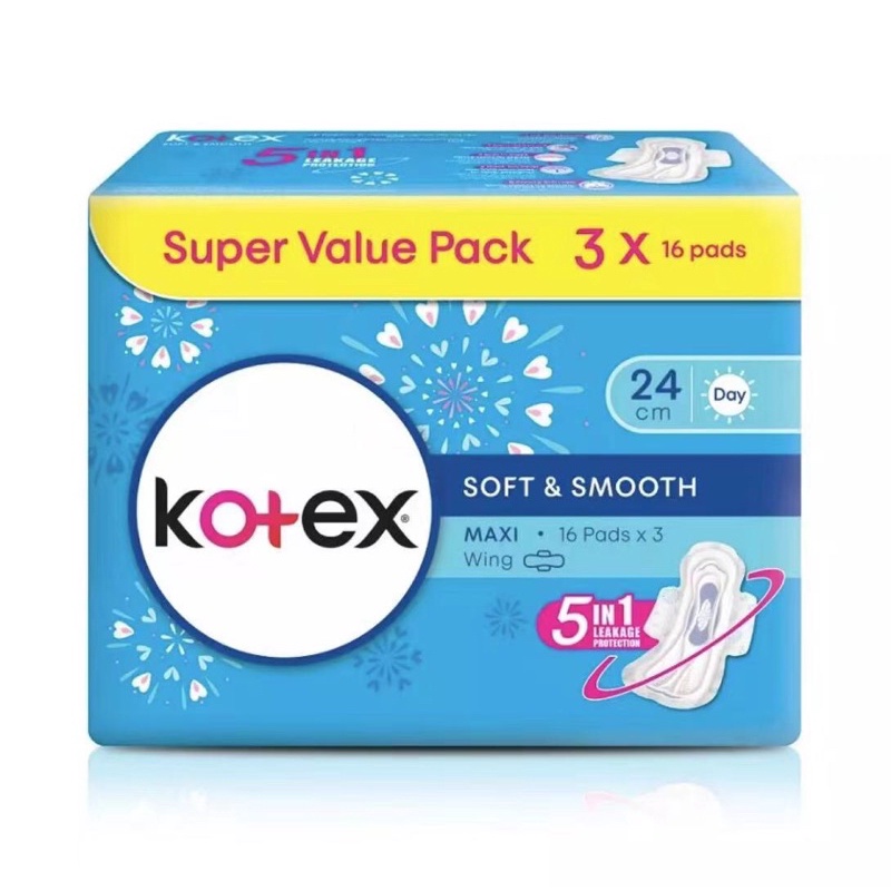Pack of 4 x 16s Kotex Maxi 16 Normal 
