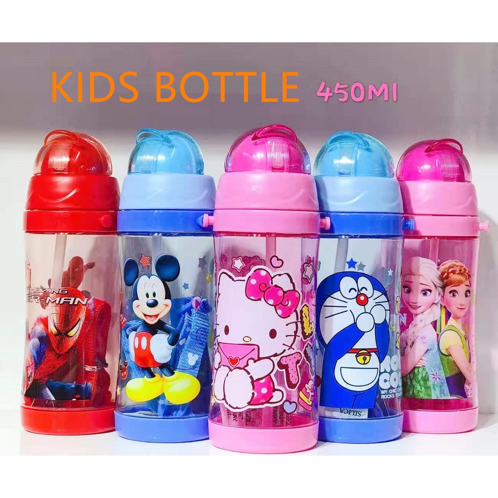 GLCF💖READY STOCK💖450 ML Botol Air Kanak-kanak,Kids Water Bottle,Tali ...