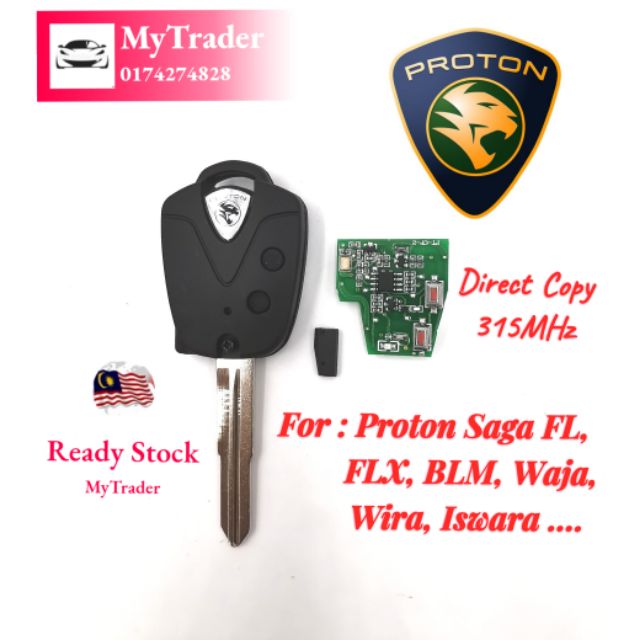 Proton Saga 315MHz Direct Copy Remote Key  Shopee Malaysia