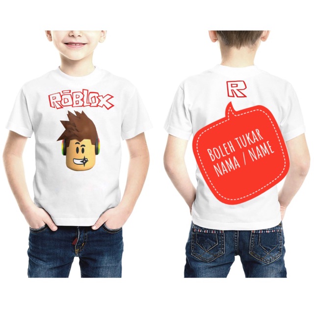 Roblox Tshirt Aesthetics Gfx Gaming Kid Baju Budak Print Name Custom Made Special Order Customize Cartoon Graphic Tee Shopee Malaysia - male asthetic roblox character