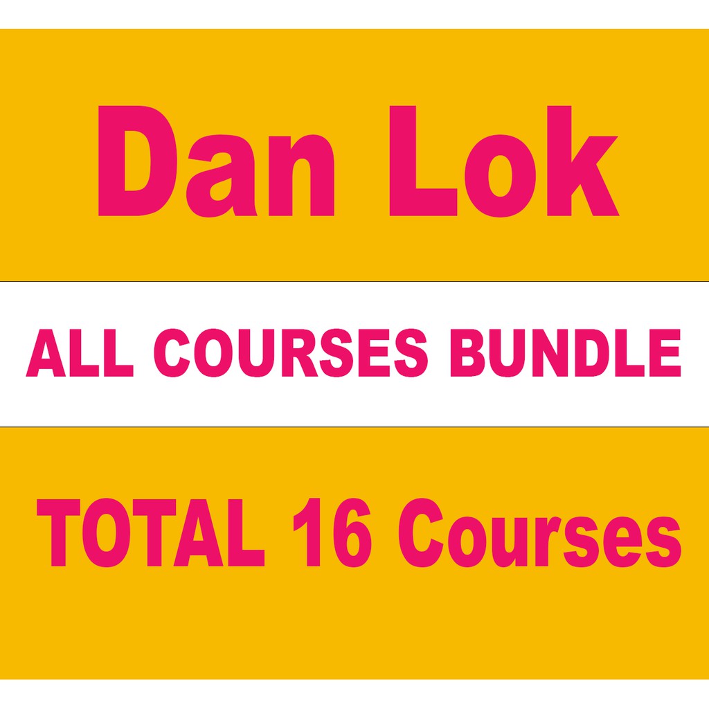 Dan Lok 16 Courses Bundle Value Bundle Unlock It Fu Money Author Video Course Shopee Malaysia