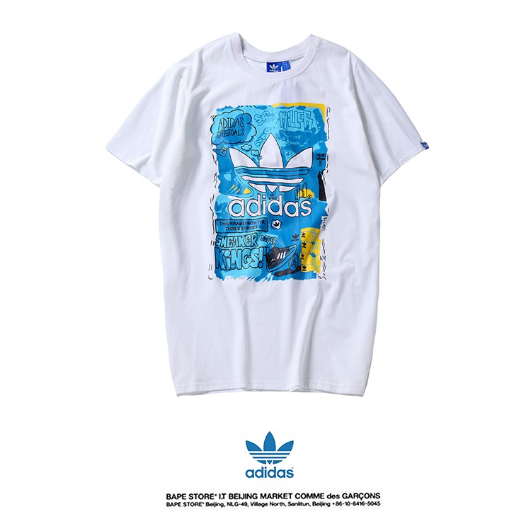 Ready Stock Adidas LOGO Printed Cotton T-Shirt | Shopee ...