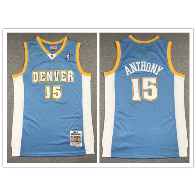 Adidas NBA Men's Denver Nuggets Blank Basketball Jersey, Sky Blue – Fanletic