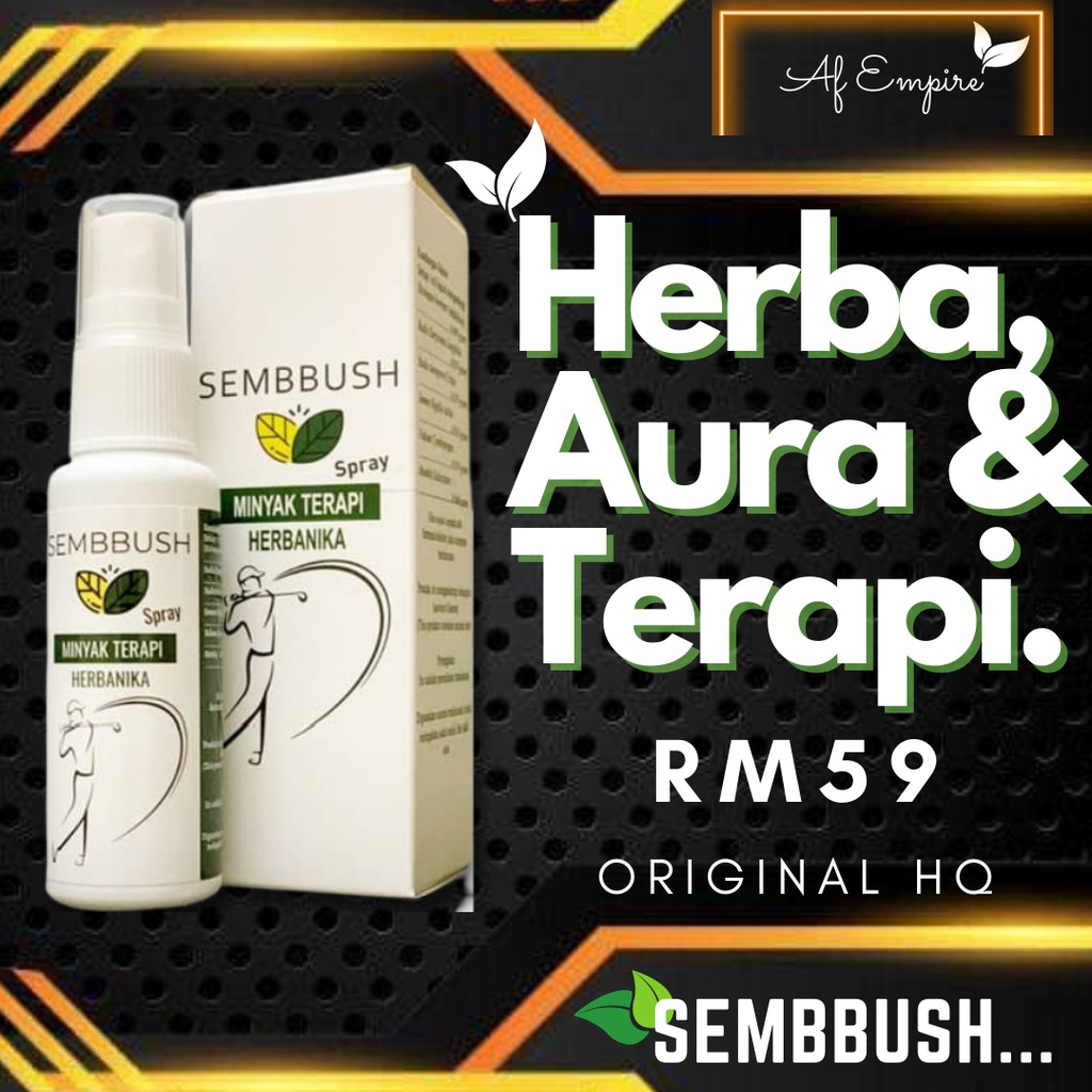 Buy Sembbush Spray Minyak Aura Terapi Urut Sendi Kebas Luka Resdung Gatal Saraf Lutut Kejang Angin Panas Seetracker Malaysia