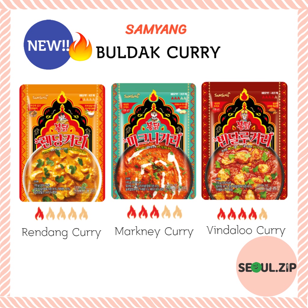 Samyang Buldak Curry 3 Favors Buldak Sauce Curry Samyang Spicy Sauce Curry Shopee Malaysia 5208