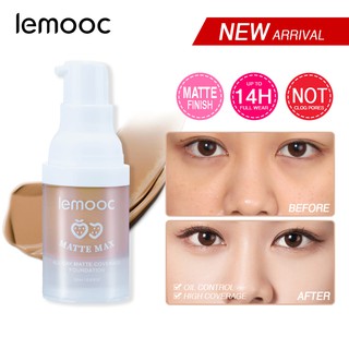LEMOOC Foundation Liquid Concealer Foundation Full Coverage Oil Control Moisturizing Base Makeup Face Foundation